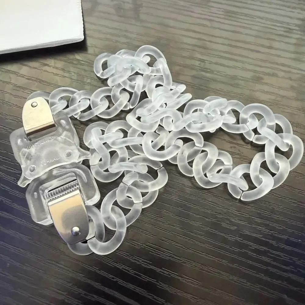 1017 ALYX 9SM Clear Acrylic Chain Necklace
